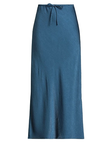 BAUM UND PFERDGARTEN Long skirt Slate blue 100% Polyester