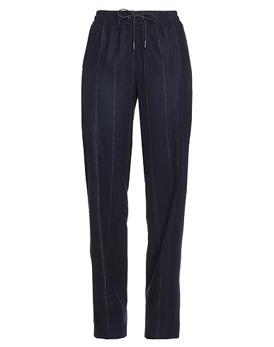 FABIANA FILIPPI Casual trouser Midnight blue 100% Merino Wool