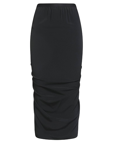 RICK OWENS Midi-Rock Schwarz 64% Acetat, 36% Seide