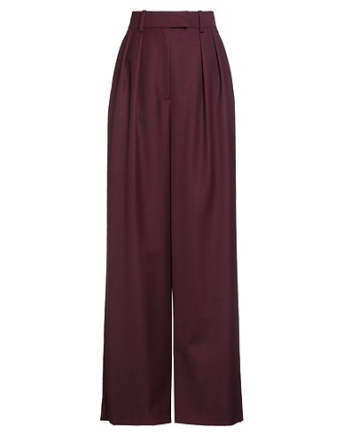 ANINE BING Pantalone Bordeaux 52% Poliestere, 48% Lana