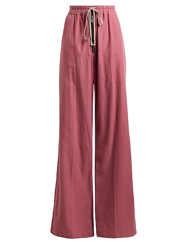 RICK OWENS Casual trouser Antique rose 100% Cotton