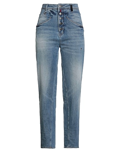 HIGH Denim trousers Blue 98% Cotton, 2% Elastane