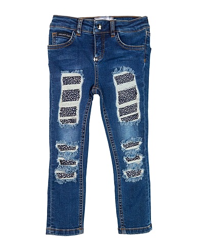 PHILIPP PLEIN Denim trousers JUNIOR 98% Cotton, 2% Elastane