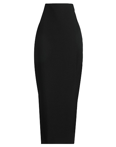 RICK OWENS Maxi Skirts Black 100% Virgin Wool