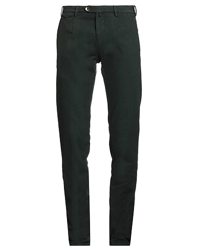 VERDERA Casual trouser Dark green 97% Cotton, 3% Elastic fibres
