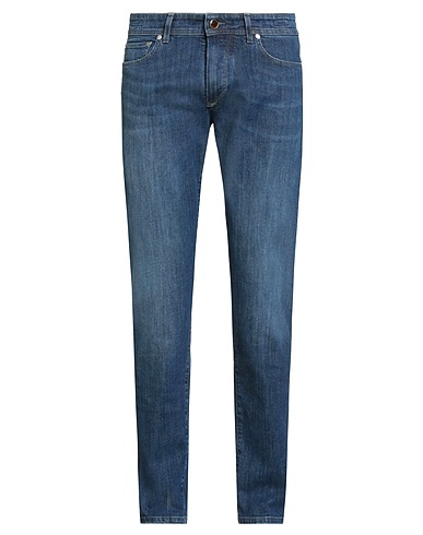 BARBA Napoli Denim trousers Blue 98% Cotton, 2% Elastane
