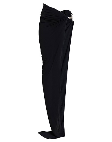 RICK OWENS LILIES Maxi Skirts Black 100% Viscose