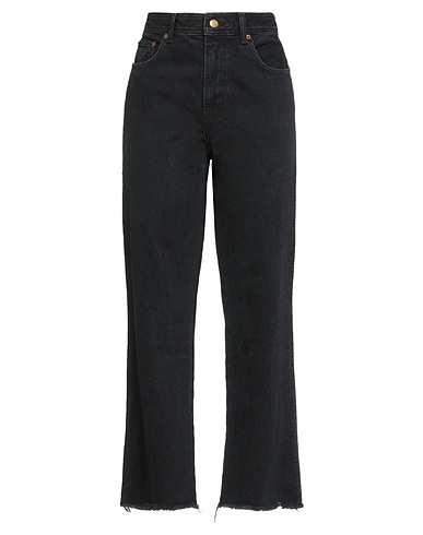 B SIDES Denim trousers Black 100% Cotton