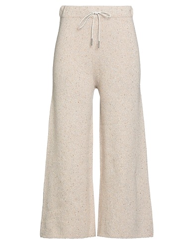 FABIANA FILIPPI Casual pants Beige 75% Cashmere, 18% Polyamide, 7% Polyester