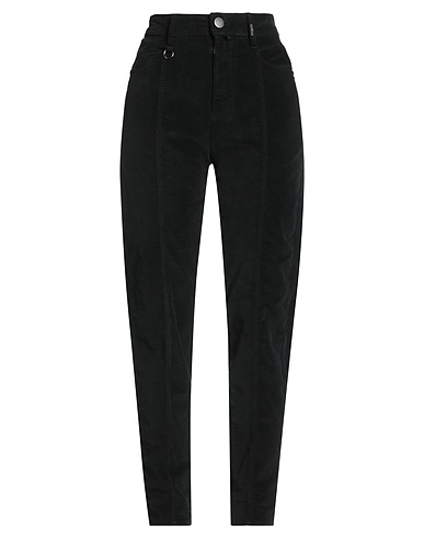 HIGH Casual trouser Black 74% Cotton, 24% Modal, 2% Elastane