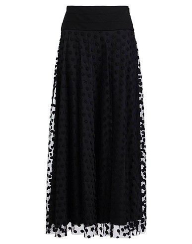 MOSCHINO Long skirt 60% Cotton, 35% Polyamide, 5% Polyester, Silk