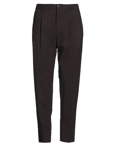 ALTEA Casual pants Chocolate brown 96% Virgin Wool, 4% Elastane