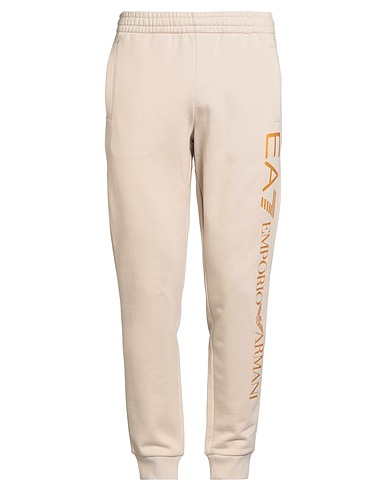 EA7 Casual trouser Beige 84% Cotton, 16% Polyester