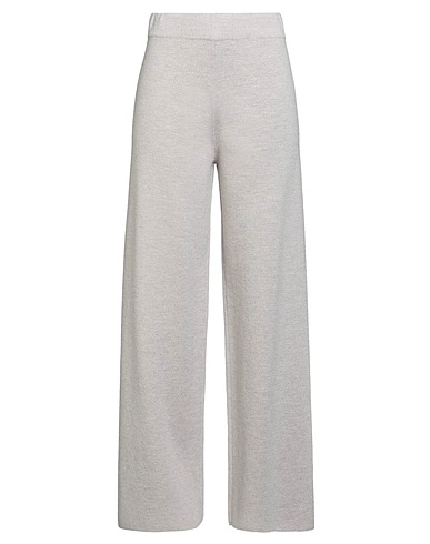 FABIANA FILIPPI Casual trouser Light grey 100% Merino Wool