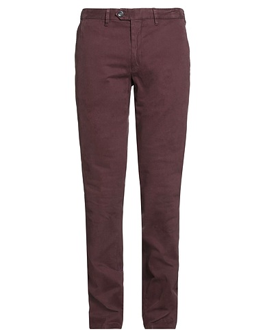 EDUARD DRESSLER Casual trouser Plum 97% Cotton, 3% Elastane