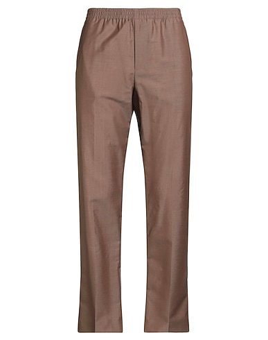 DIOR Casual παντελόνι Σοκολατί 60% Παρθένο μαλλί, 40% Μάλλινο μοχέρ