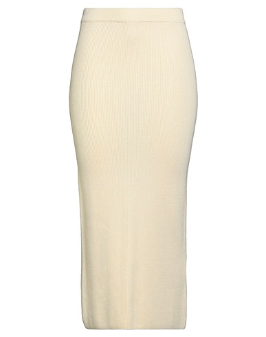 SAMSØE Φ SAMSØE Midi skirt Cream 100% Cotton