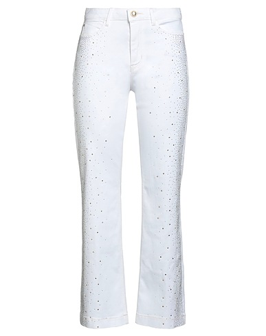 GUESS Bootcut Jeans White 92% Cotton, 6% Elastomultiester, 2% Elastane