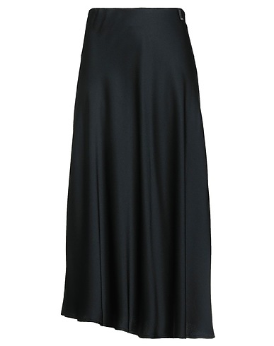 HERNO Midi skirt RESORT Black 71% Acetate, 29% Viscose, Cotton, Polyester, Elastane