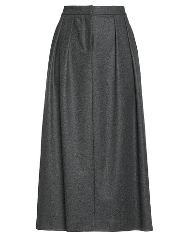 FABIANA FILIPPI Midi skirt Grey 96% Wool, 3% Polyamide, 1% Elastane