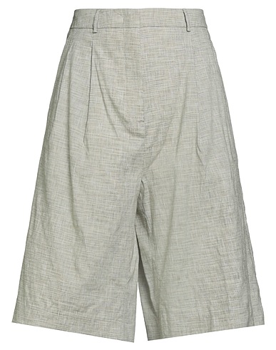 SEMICOUTURE Shorts & Bermuda Sage green 52% Cotton, 46% Linen, 2% Elastane