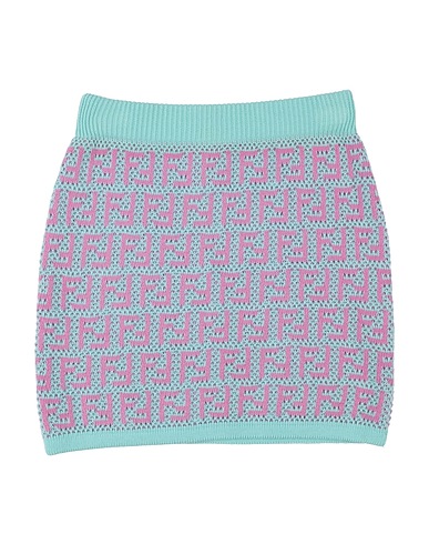 FENDI Skirt KIDS Light green 85% Cotton, 15% Cashmere