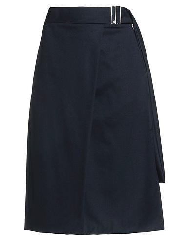 BOSS HUGO BOSS Midi-Rock MARZOTTO Nachtblau 99% Schurwolle, 1% Elastan