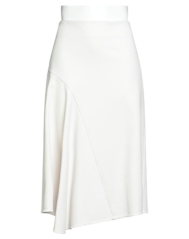 BRUNELLO CUCINELLI Midi skirt Ivory 97% Cotton, 3% Elastane