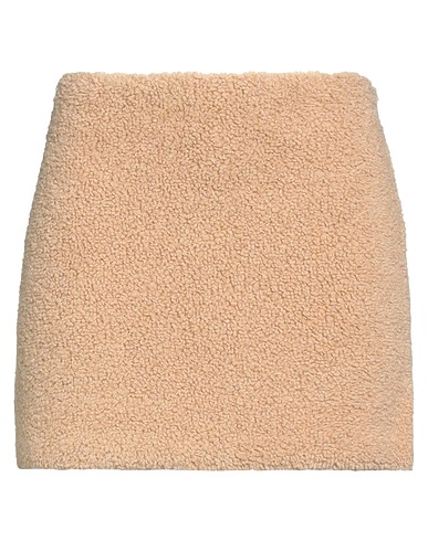 TOD'S Mini skirt Sand 80% Virgin Wool, 20% Polyamide