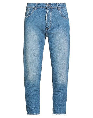WHY NOT BRAND Denim trousers Blue 100% Cotton