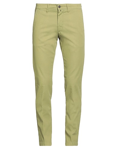 AVIGNON Casual trouser Lime green 97% Cotton, 3% Elastane