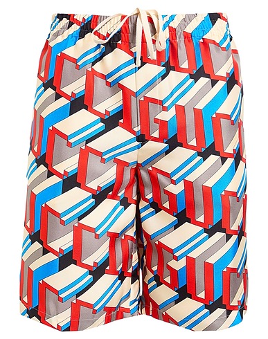 GUCCI Shorts & Bermuda Ivory 100% Silk, Cotton