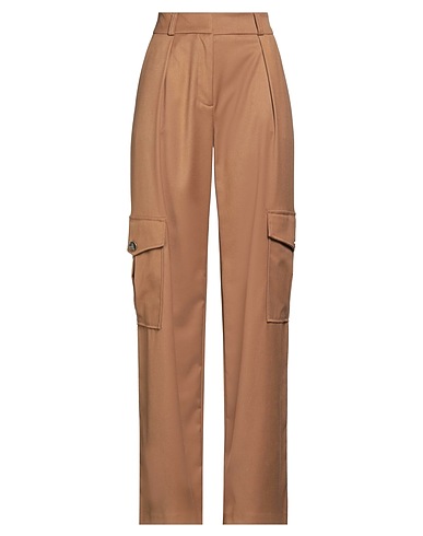 CRISTINAEFFE Casual trouser Camel 64% Polyester, 33% Viscose, 3% Elastane