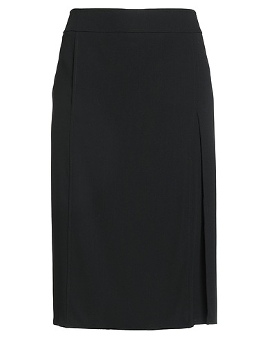 MAX MARA Midi skirt Black 100% Virgin Wool