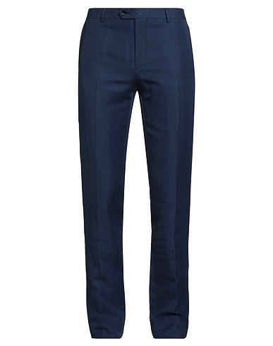 PAOLONI Hosen Marineblau 58% Baumwolle, 42% Leinen