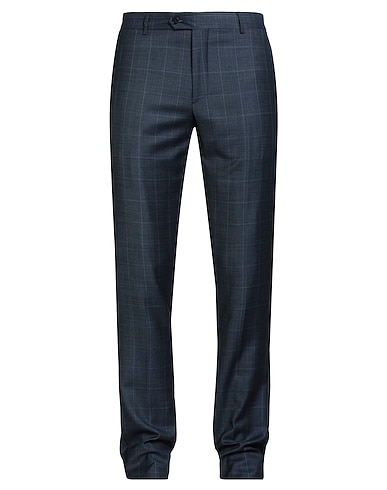 PAOLONI Casual trouser Midnight blue 100% Virgin Wool