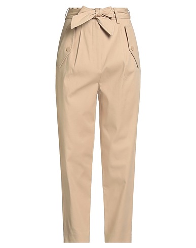 WEEKEND MAX MARA Casual trouser Beige 99% Cotton, 1% Elastane
