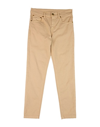 ELISABETTA FRANCHI Casual trouser Camel 97% Cotton, 3% Elastane