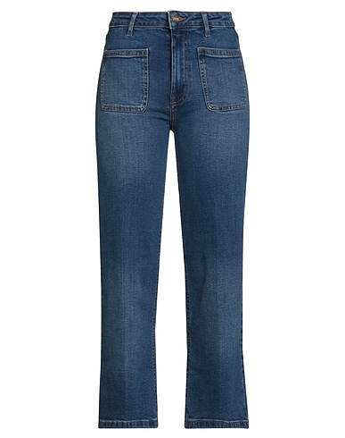 SILVIAN HEACH Denim pants DENIM Blue 99% Cotton, 1% Elastane