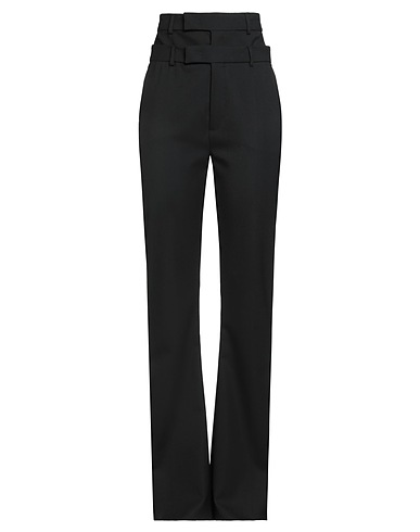 SPORTMAX Casual trouser Black 100% Virgin Wool