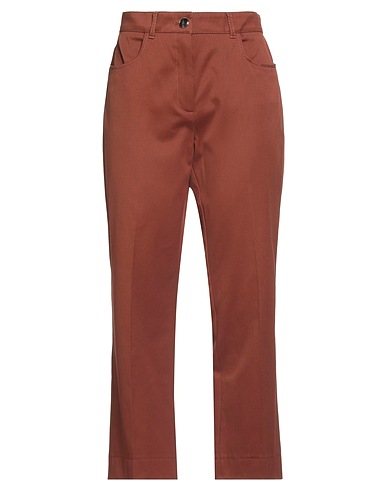MARELLA Casual pants Brown 97% Cotton, 3% Elastane