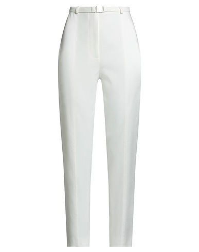 BOUTIQUE MOSCHINO Casual trouser Ivory 72% Acetate, 25% Viscose, 3% Elastane