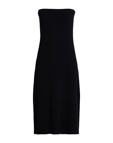 BY MALENE BIRGER Midi dress Black 64% EcoVero™ viscose, 28% Recycled polyamide, 8% Elastane