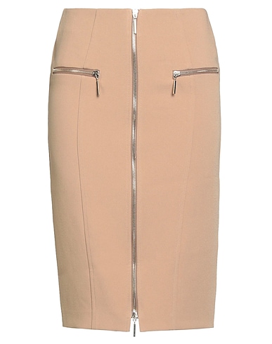 SIMONA CORSELLINI Midi-Rock Sand 95% Polyester, 5% Elastan