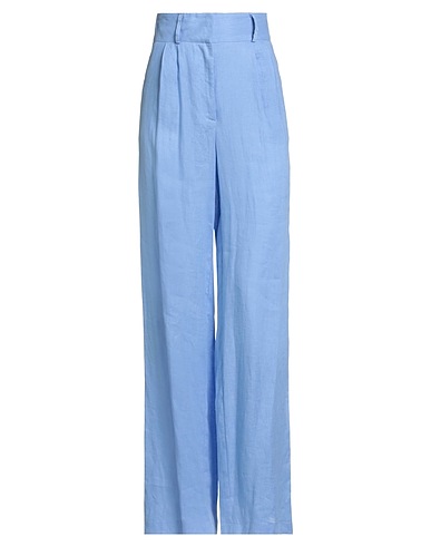 SIMONA CORSELLINI Casual trouser Lilac 100% Linen