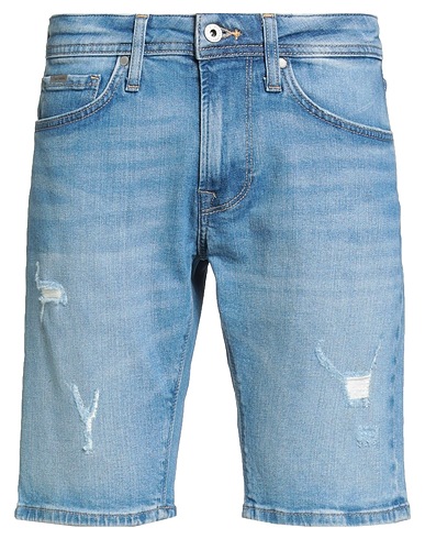 PEPE JEANS Shorts Blau 99% Baumwolle, 1% Elastan