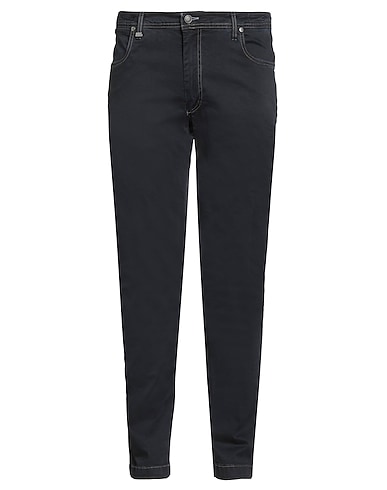 BARBATI Casual pants Midnight blue 97% Cotton, 3% Elastane