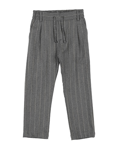 PAOLO PECORA Casual trouser Grey 64% Polyester, 34% Viscose, 2% Elastane