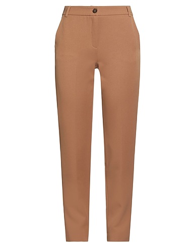 EMME by MARELLA Casual trouser Camel 91% Polyester, 9% Elastane