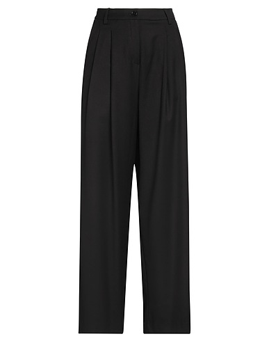 ANNA SERAVALLI Hosen Schwarz 64% Polyester, 33% Viskose, 3% Elastan